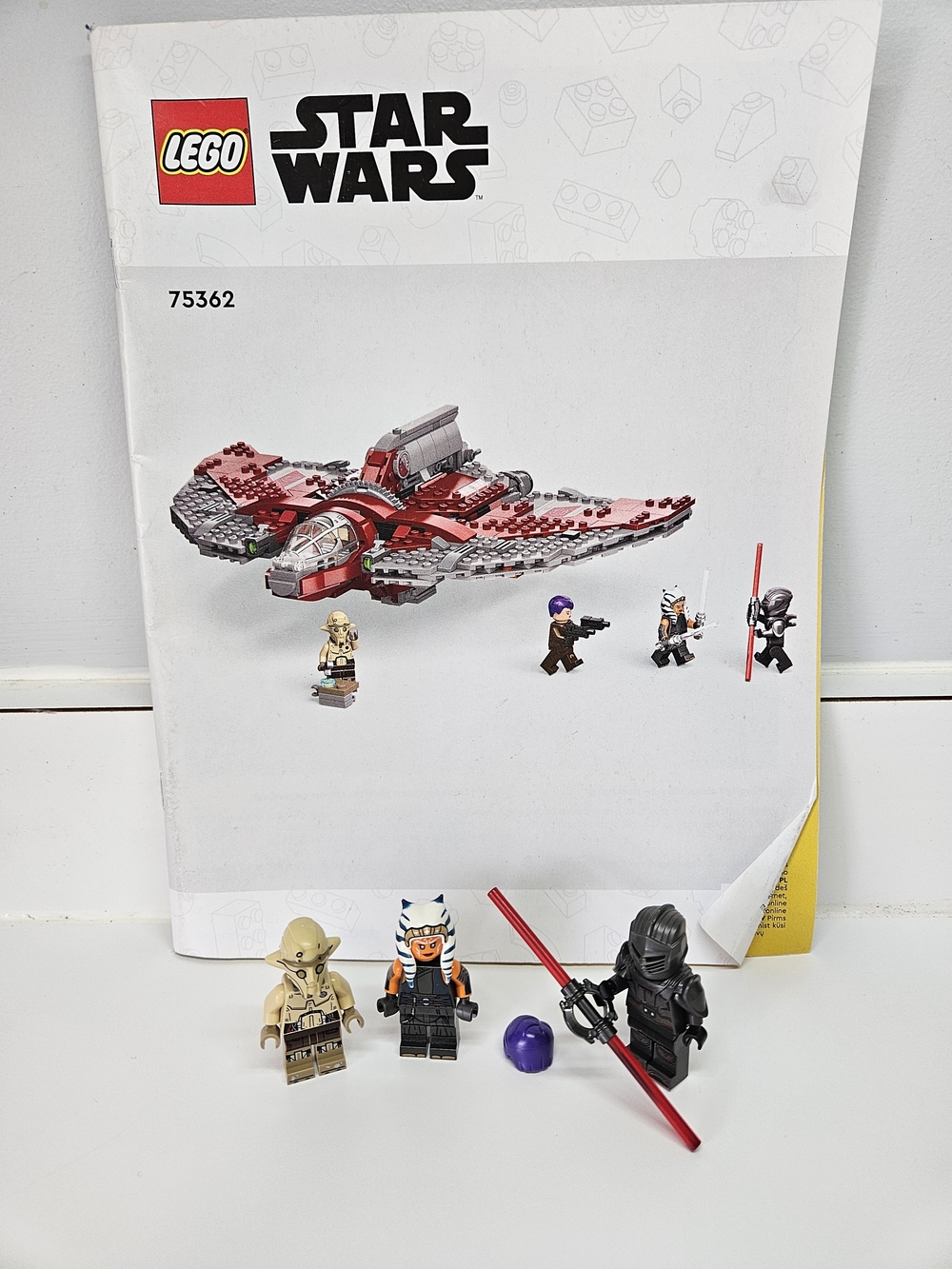 LEGO 75362 Star Wars Man Minifigures Ahsoka Marrok Prof. Huyang Set Manual